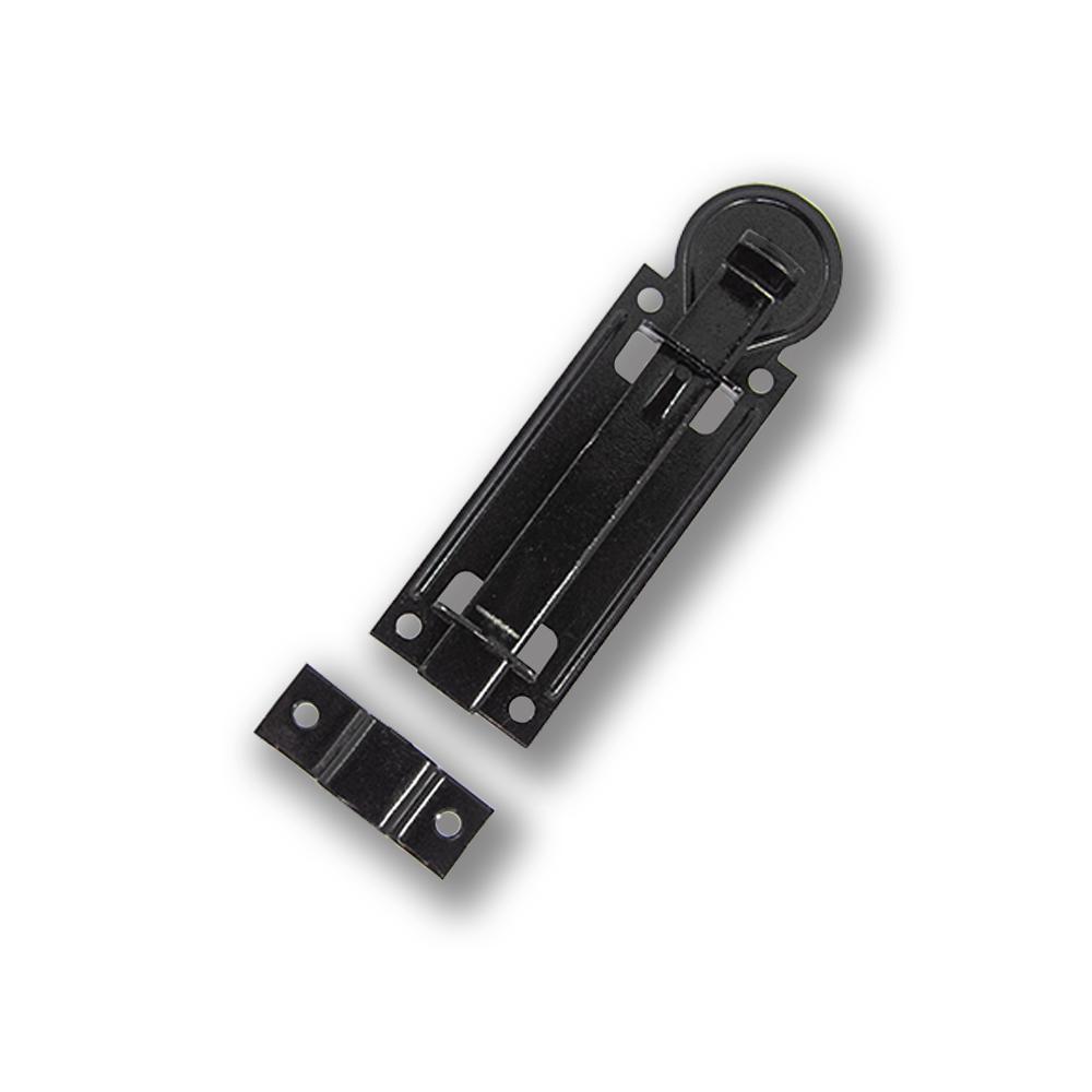 Ferrolho Chato Tipo Leve 6,0" - Cromatizado Preto - Cartela...