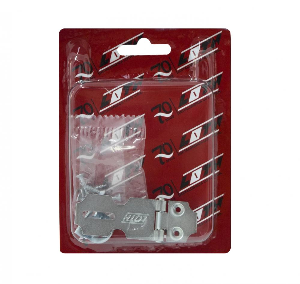 Porta Cadeado 2" Tipo Leve - Zincado - Cartela Blister