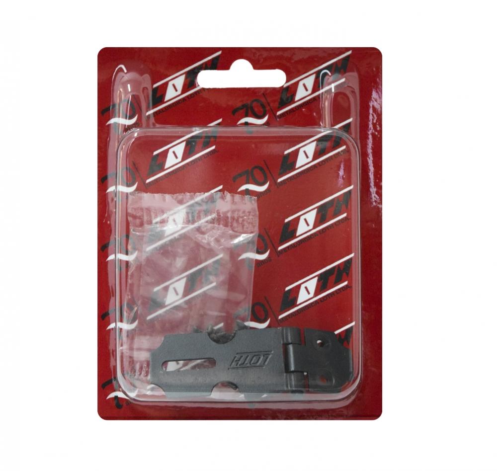 Porta Cadeado 2" Tipo Leve - Preto - Cartela Blister