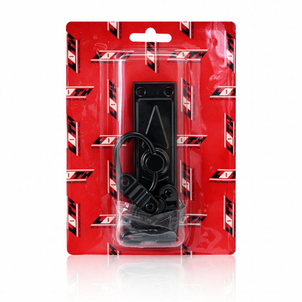 Cremona Retangular para Janela - Cromatizado Preto - Cartela...