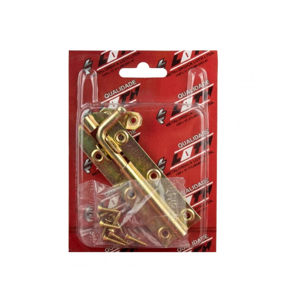 Ferrolho Fio Redondo Tipo Leve 5,0" - Bicromatizado - Cartela...