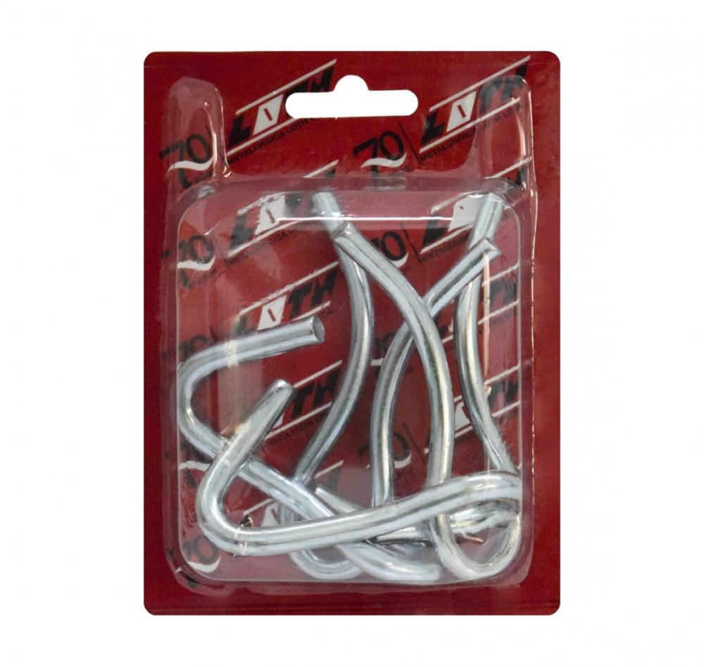 Gancho para Rede Arame - Chumbar Zincado - Cartela Blister