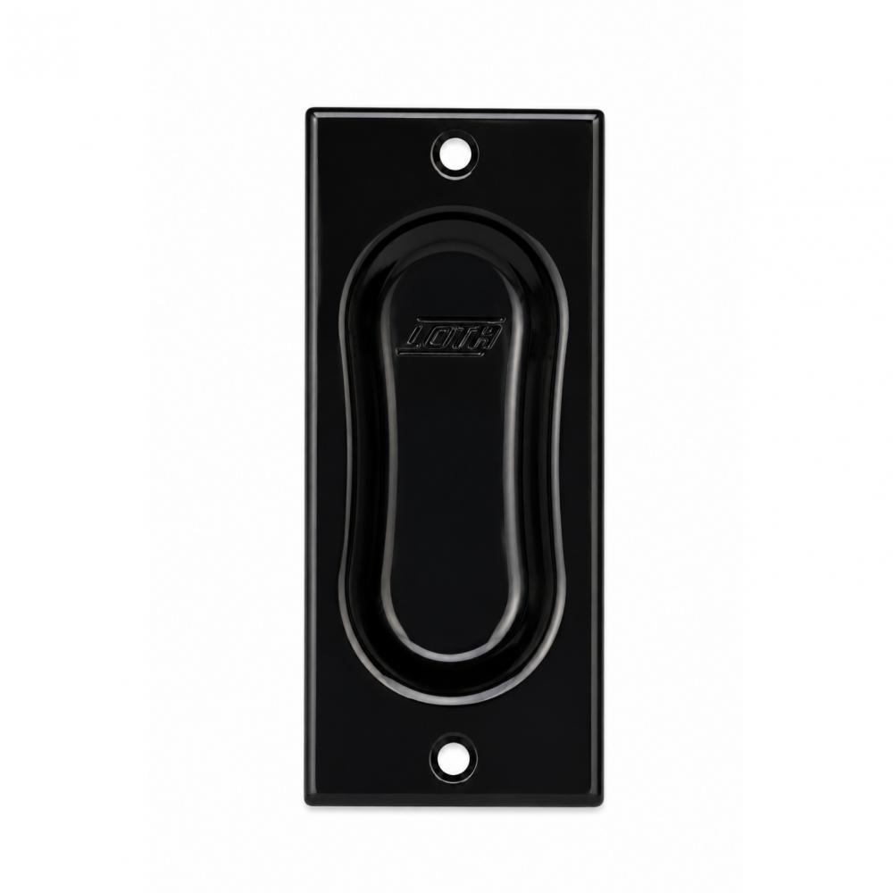 PUXADOR CONCHA EMBUTIR - PRETO - CARTELA SACO